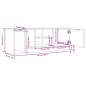 vidaXL Mueble de TV madera contrachapada marrón roble 102x35x36,5 cm vidaXL Mueble de TV madera contrachapada marrón roble 102x35x36,5 cm