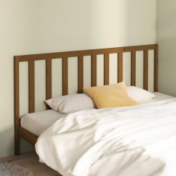 vidaXL Cabecero de cama madera maciza de pino marrón miel 206x4x100 cm