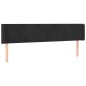 vidaXL Cabecero de terciopelo negro 203x16x78/88 cm vidaXL Cabecero de terciopelo negro 203x16x78/88 cm