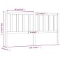 vidaXL Cabecero de cama madera maciza de pino marrón miel 206x4x100 cm vidaXL Cabecero de cama madera maciza de pino marrón miel 206x4x100 cm