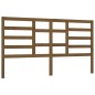 vidaXL Cabecero de cama madera maciza de pino marrón miel 206x4x104 cm vidaXL Cabecero de cama madera maciza de pino marrón miel 206x4x104 cm