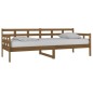 vidaXL Sofá cama madera maciza de pino marrón miel 80x200 cm