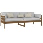 vidaXL Sofá cama madera maciza de pino marrón miel 80x200 cm