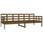 vidaXL Sofá cama madera maciza de pino marrón miel 80x200 cm