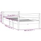 vidaXL Estructura de cama madera maciza de pino 75x190 cm vidaXL Estructura de cama madera maciza de pino 75x190 cm