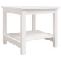 vidaXL Mesa de centro de madera maciza de pino blanca 50x50x45 cm vidaXL Mesa de centro de madera maciza de pino blanca 50x50x45 cm