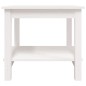 vidaXL Mesa de centro de madera maciza de pino blanca 50x50x45 cm vidaXL Mesa de centro de madera maciza de pino blanca 50x50x45 cm