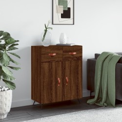 vidaXL Aparador de madera de ingeniería marrón roble 69,5x34x90 cm