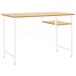 vidaXL Escritorio para ordenador MDF metal blanco roble 105x55x72 cm vidaXL Escritorio para ordenador MDF metal blanco roble 105x55x72 cm