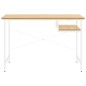vidaXL Escritorio para ordenador MDF metal blanco roble 105x55x72 cm vidaXL Escritorio para ordenador MDF metal blanco roble 105x55x72 cm