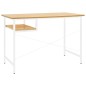 vidaXL Escritorio para ordenador MDF metal blanco roble 105x55x72 cm vidaXL Escritorio para ordenador MDF metal blanco roble 105x55x72 cm