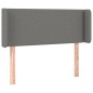 vidaXL Cabecero de tela gris oscuro 103x16x78/88 cm vidaXL Cabecero de tela gris oscuro 103x16x78/88 cm