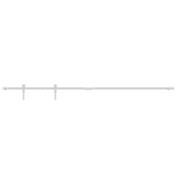 vidaXL Kit mini puerta corredera armario acero carbono blanco 183 cm