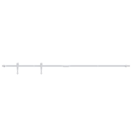 vidaXL Kit mini puerta corredera armario acero carbono blanco 183 cm