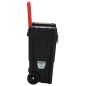 vidaXL Carrito de herramientas de polipropileno negro y rojo vidaXL Carrito de herramientas de polipropileno negro y rojo