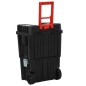 vidaXL Carrito de herramientas de polipropileno negro y rojo vidaXL Carrito de herramientas de polipropileno negro y rojo