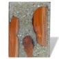 vidaXL Taburete de madera de teca maciza y resina vidaXL Taburete de madera de teca maciza y resina