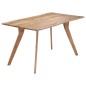 vidaXL Mesa de comedor de madera maciza de acacia 140x80x76 cm vidaXL Mesa de comedor de madera maciza de acacia 140x80x76 cm