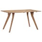 vidaXL Mesa de comedor de madera maciza de acacia 140x80x76 cm vidaXL Mesa de comedor de madera maciza de acacia 140x80x76 cm