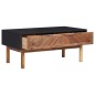 vidaXL Mesa de centro de madera maciza de acacia y MDF 90x50x40 cm vidaXL Mesa de centro de madera maciza de acacia y MDF 90x50x40 cm