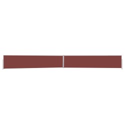 vidaXL Toldo lateral retráctil para patio marrón 170x1200 cm