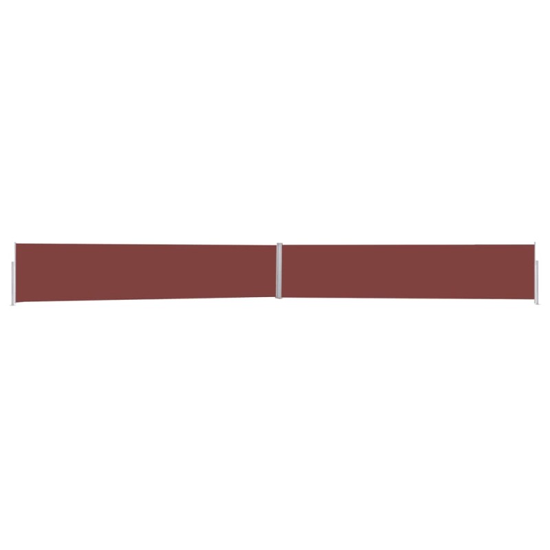 vidaXL Toldo lateral retráctil para patio marrón 170x1200 cm vidaXL Toldo lateral retráctil para patio marrón 170x1200 cm