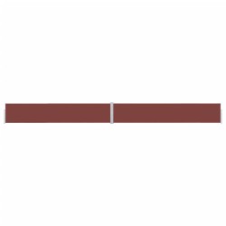 vidaXL Toldo lateral retráctil para patio marrón 170x1200 cm