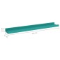 vidaXL Estantes de pared 4 unidades azul 60x9x3 cm