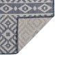 vidaXL Alfombra de exterior de tejido plano rayas azules 160x230 cm vidaXL Alfombra de exterior de tejido plano rayas azules 160x230 cm