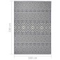vidaXL Alfombra de exterior de tejido plano rayas azules 160x230 cm vidaXL Alfombra de exterior de tejido plano rayas azules 160x230 cm
