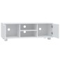vidaXL Mueble para TV madera contrachapada blanco 120x40,5x35 cm vidaXL Mueble para TV madera contrachapada blanco 120x40,5x35 cm