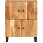 vidaXL Aparador con 4 puertas madera maciza de acacia 60x33x75 cm