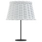 vidaXL Pantalla para lámpara mimbre blanco Ø38x23 cm vidaXL Pantalla para lámpara mimbre blanco Ø38x23 cm