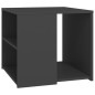 vidaXL Mesa auxiliar madera contrachapada gris 50x50x45 cm vidaXL Mesa auxiliar madera contrachapada gris 50x50x45 cm