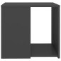 vidaXL Mesa auxiliar madera contrachapada gris 50x50x45 cm vidaXL Mesa auxiliar madera contrachapada gris 50x50x45 cm