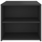 vidaXL Mesa auxiliar madera contrachapada gris 50x50x45 cm vidaXL Mesa auxiliar madera contrachapada gris 50x50x45 cm