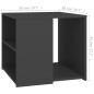 vidaXL Mesa auxiliar madera contrachapada gris 50x50x45 cm vidaXL Mesa auxiliar madera contrachapada gris 50x50x45 cm