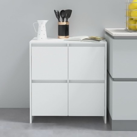 vidaXL Aparador de madera contrachapada blanco 70x41x75 cm