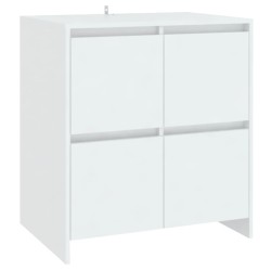 vidaXL Aparador de madera contrachapada blanco 70x41x75 cm