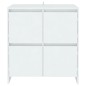 vidaXL Aparador de madera contrachapada blanco 70x41x75 cm vidaXL Aparador de madera contrachapada blanco 70x41x75 cm