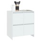 vidaXL Aparador de madera contrachapada blanco 70x41x75 cm vidaXL Aparador de madera contrachapada blanco 70x41x75 cm