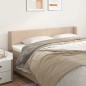 vidaXL Cabecero de cuero sintético color capuchino 163x16x78/88 cm