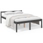 vidaXL Cama para personas mayores madera maciza pino gris 135x190 cm vidaXL Cama para personas mayores madera maciza pino gris 135x190 cm