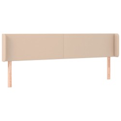 vidaXL Cabecero de cuero sintético color capuchino 163x16x78/88 cm