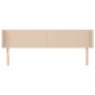 vidaXL Cabecero de cuero sintético color capuchino 163x16x78/88 cm