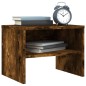 vidaXL Mesita de noche madera contrachapada roble ahumado 40x30x30 cm vidaXL Mesita de noche madera contrachapada roble ahumado 40x30x30 cm
