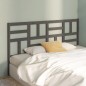 vidaXL Cabecero de cama madera maciza de pino gris 206x4x104 cm vidaXL Cabecero de cama madera maciza de pino gris 206x4x104 cm