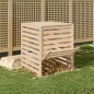 vidaXL Compostador de madera maciza de pino 82,5x82,5x99,5 cm vidaXL Compostador de madera maciza de pino 82,5x82,5x99,5 cm