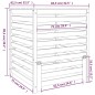vidaXL Compostador de madera maciza de pino 82,5x82,5x99,5 cm vidaXL Compostador de madera maciza de pino 82,5x82,5x99,5 cm