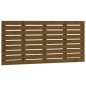 vidaXL Cabecero cama pared madera maciza pino marrón miel 146x3x63 cm vidaXL Cabecero cama pared madera maciza pino marrón miel 146x3x63 cm